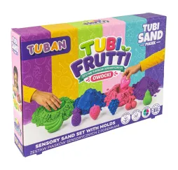 Tubi Frutti piasek sensoryczny zestaw kreatywny TUBAN