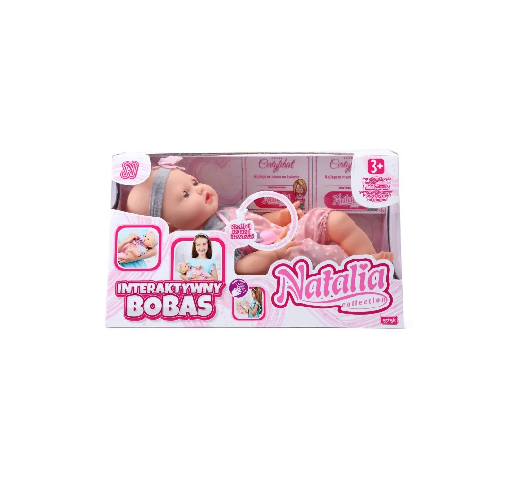 Natalia bobas mimiczny 41 cm Artyk lalka interaktywna