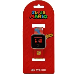Super Mario zegarek LED z kalendarzem Kids Euroswan