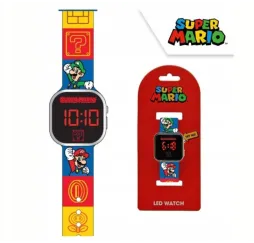 Super Mario zegarek LED z kalendarzem Kids Euroswan