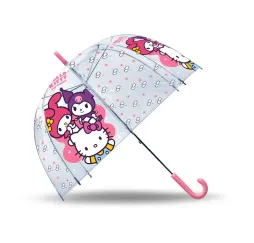 Hello Kitty parasolka przezroczysta Kids Euroswan