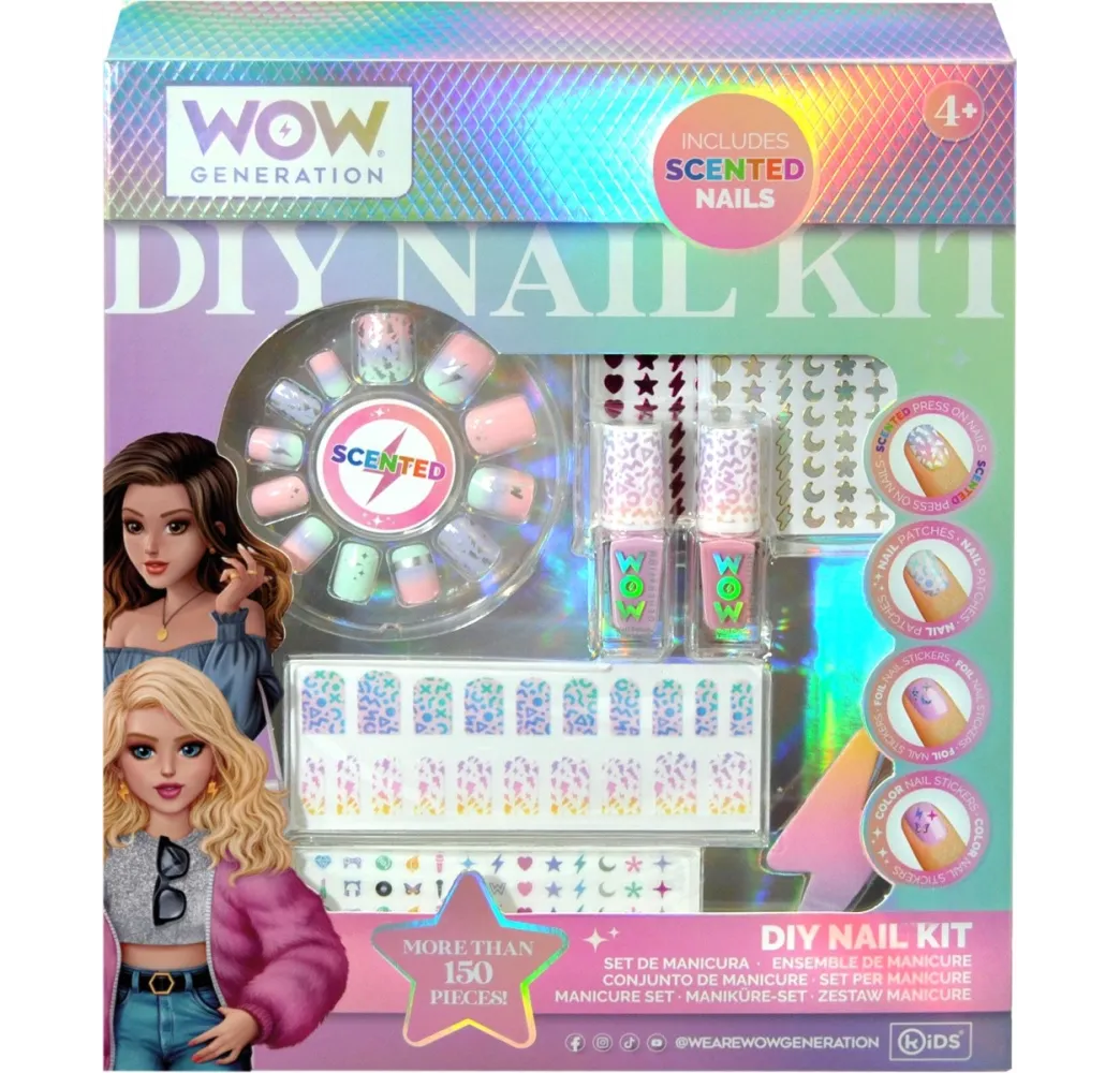Kids Euroswan Zestaw do manicure z pachnącymi tipsami WOW00017