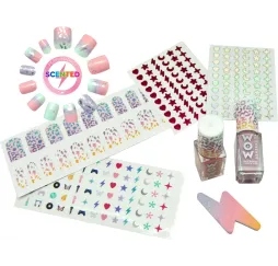 Kids Euroswan Zestaw do manicure z pachnącymi tipsami WOW00017