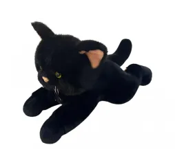 Maskotka kot leżący 45 cm czarny Madej