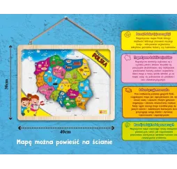 I'm A Genius mapa Polski magnetyczna Lisciani