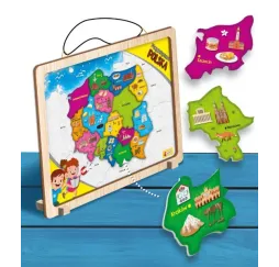 I'm A Genius mapa Polski magnetyczna Lisciani
