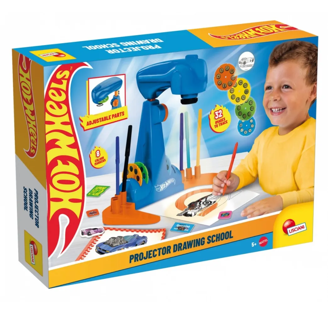 Hot Wheels zestaw kreatywny z projektorem Lisciani