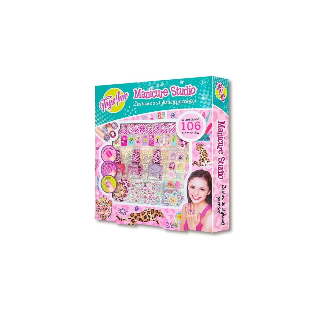Stnux Manicure studio 3 lakiery Pantera dla dziewczynek od 8 lat