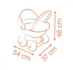 Smoby Baby Nurse wózek głęboki dla lalek 18m+