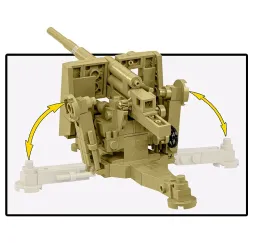 Cobi Flak 18 Afrika Korps klocki konstrukcyjne 232 el.