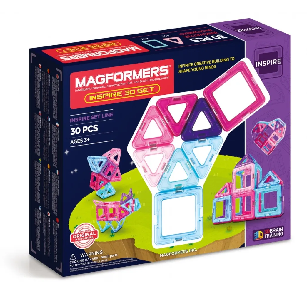 Magformers Inspire 30 – klocki magnetyczne 3+