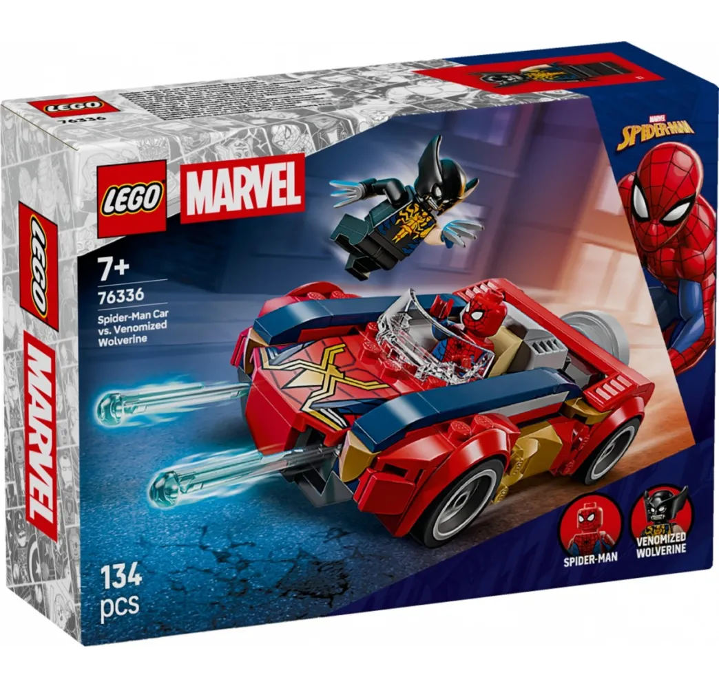 Spider-Man kontra Venom Wolverine – klocki LEGO Marvel