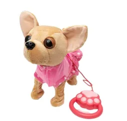 Piesek Chihuahua interaktywny ASKATO pluszak na smyczy