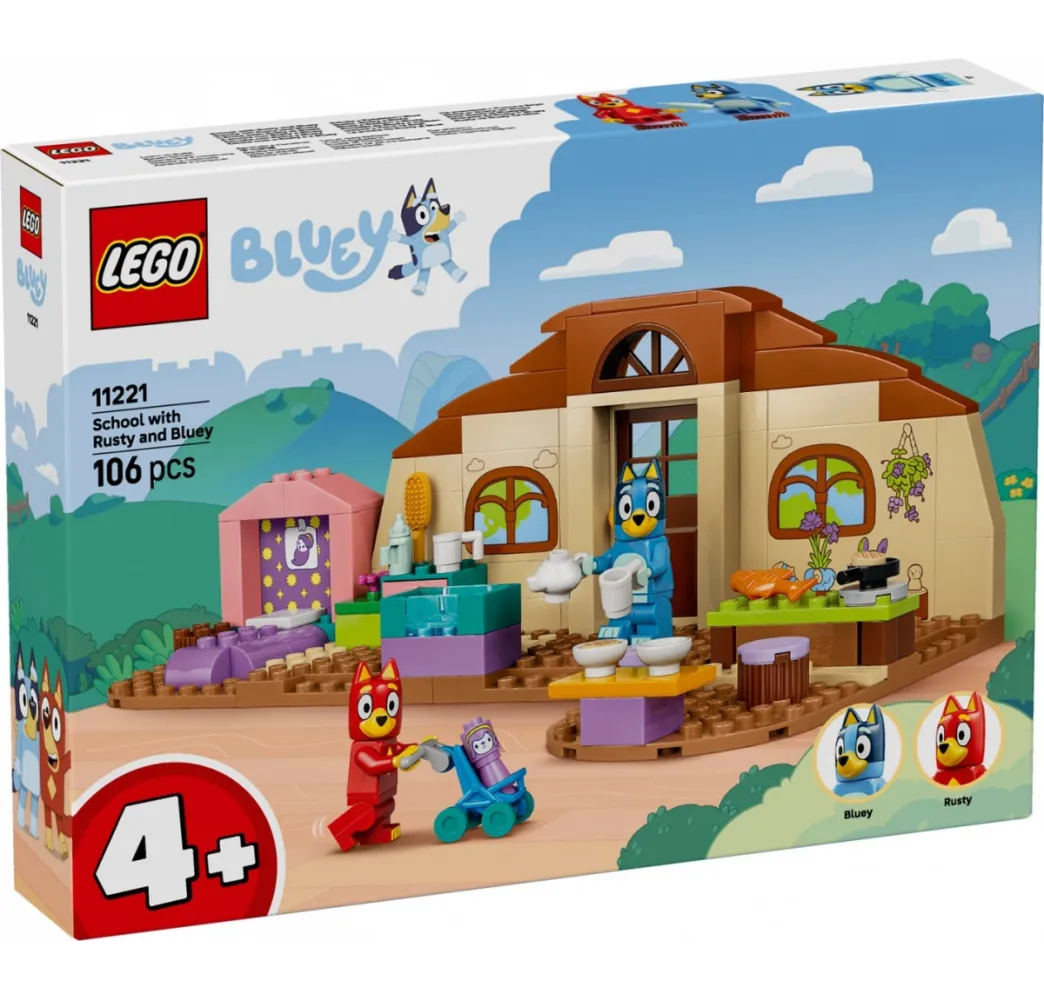 Bluey Szkoła z Ryżykiem i Blue klocki LEGO 4+