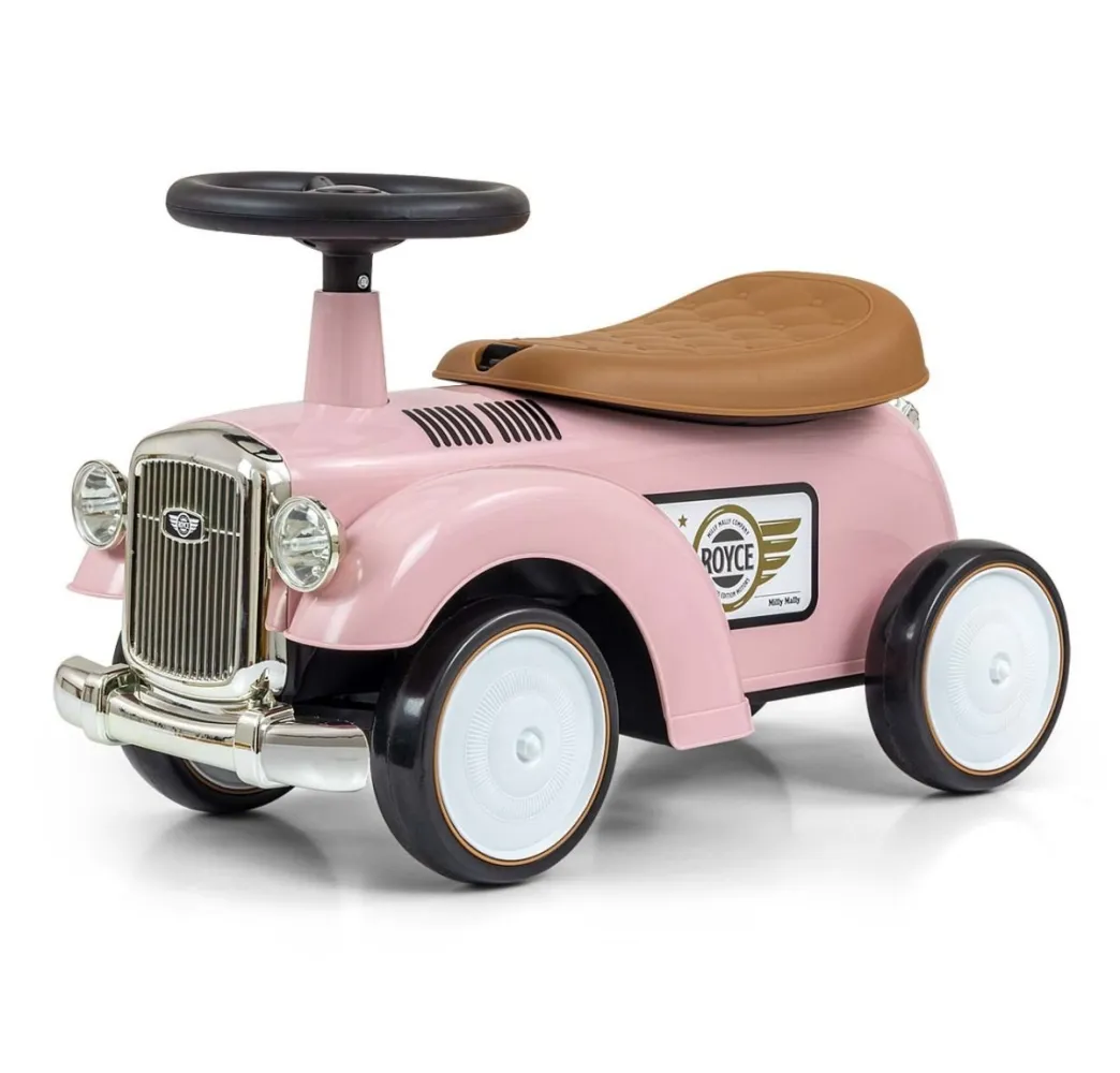 Milly Mally Royce różowy jeździk retro dla dzieci