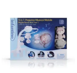 Infantino karuzelka 3w1 pudrowy róż B-kids