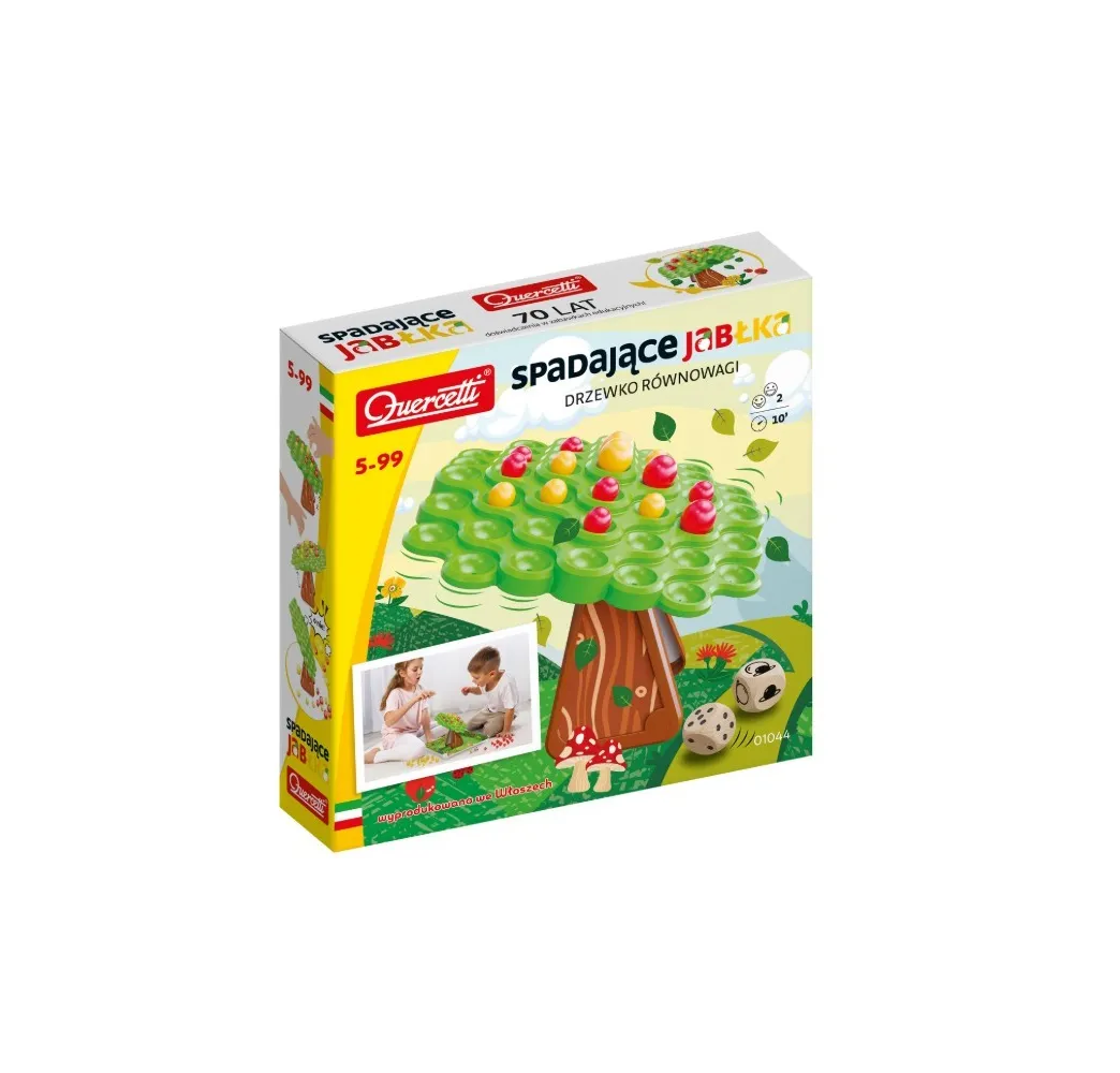 Spadające jabłka Quercetti – gra planszowa 5+