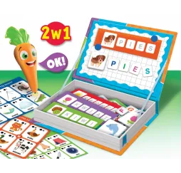 Carotina Litery i słowa 2 w 1 gra edukacyjna Lisciani