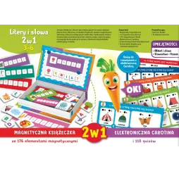 Carotina Litery i słowa 2 w 1 gra edukacyjna Lisciani