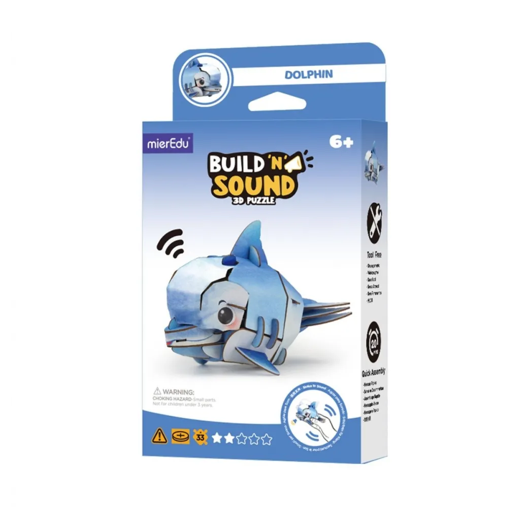 Delfin MierEdu puzzle 3D z dźwiękiem MG DYSTRYBUCJA