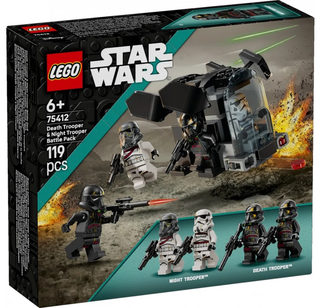 LEGO Klocki Star Wars 75412 Szturmowiec Śmierci i nocny szturmowiec - zestaw bitewny