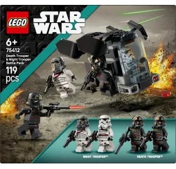 LEGO Klocki Star Wars 75412 Szturmowiec Śmierci i nocny szturmowiec - zestaw bitewny
