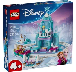 LEGO Klocki Disney 43281 Lodowy zamek Elzy i Śnieżna przejażdżka