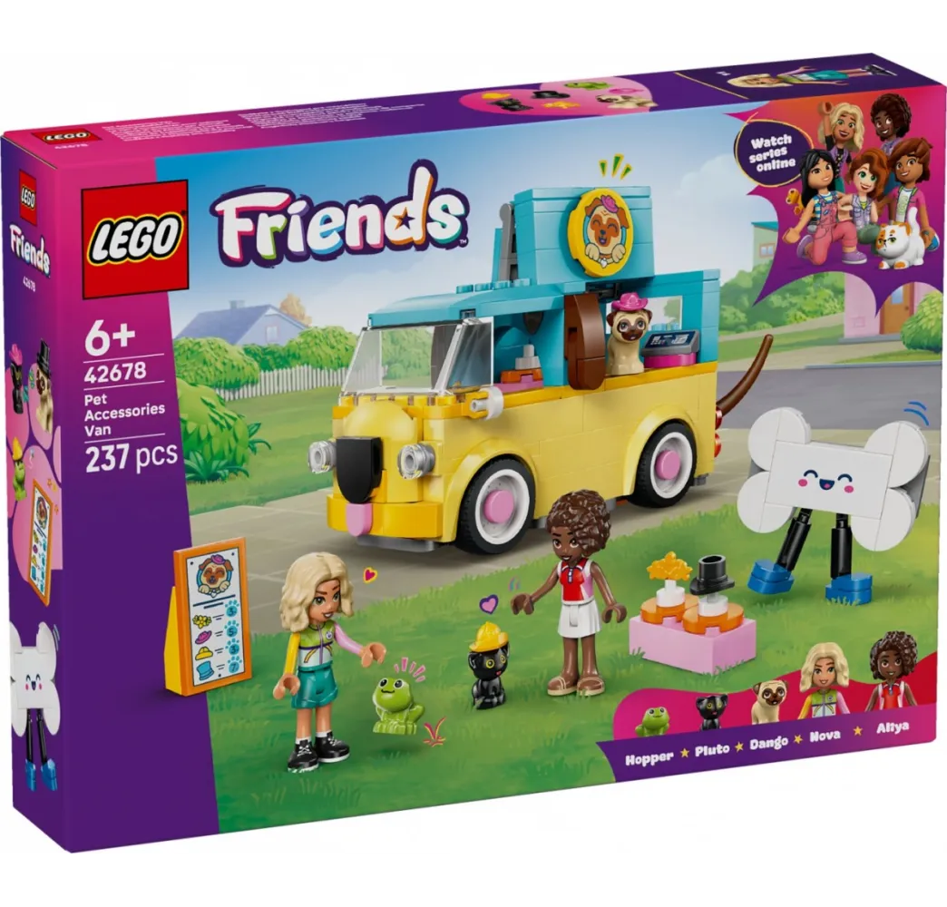 LEGO Klocki Friends 42678 Furgonetka z akcesoriami dla zwierząt