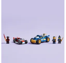 LEGO Klocki Ninjago 71840 Pojedynek wyścigowy Rogue kontra Drix