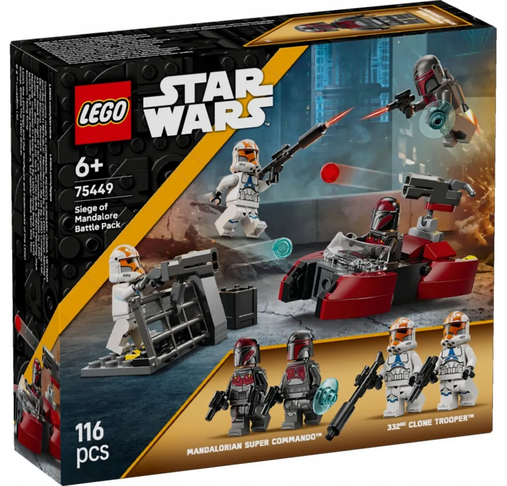 LEGO Klocki Star Wars 75449 Oblężenie Mandalory - zestaw bitewny