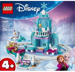LEGO Klocki Disney 43281 Lodowy zamek Elzy i Śnieżna przejażdżka