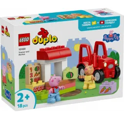 LEGO Klocki DUPLO Peppa Pig 10468 Ciągnik i rynek