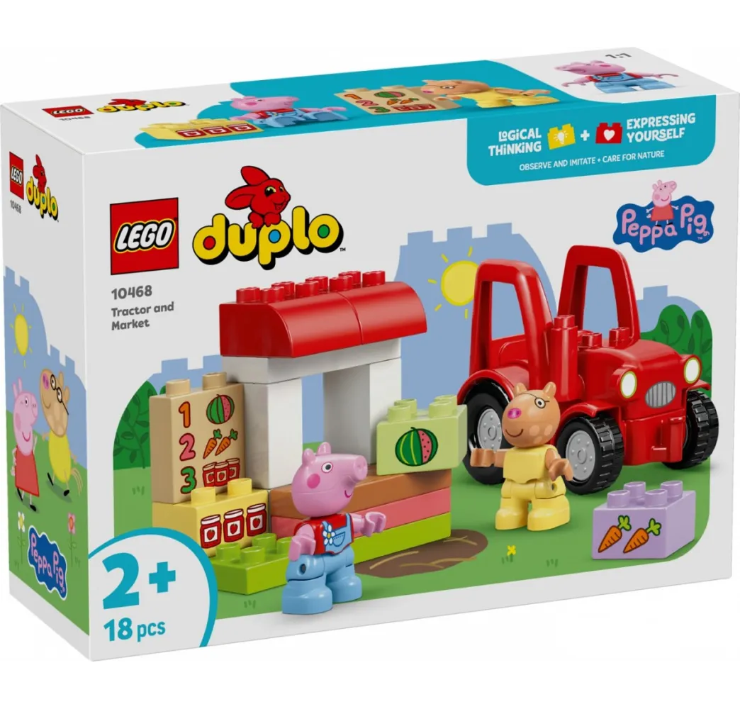 LEGO Klocki DUPLO Peppa Pig 10468 Ciągnik i rynek