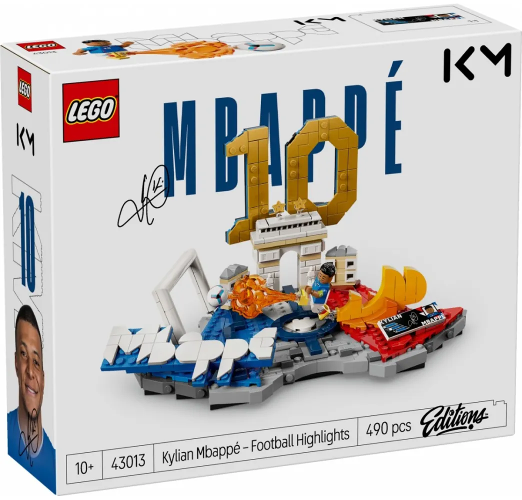 LEGO Klocki Editions 43013 Kylian Mbappé - piłkarskie momenty