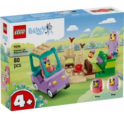 LEGO Klocki Bluey 11216 Babunie z Bingo i Blue