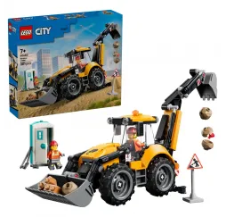 LEGO Klocki City 60480 Żółta koparko-ładowarka