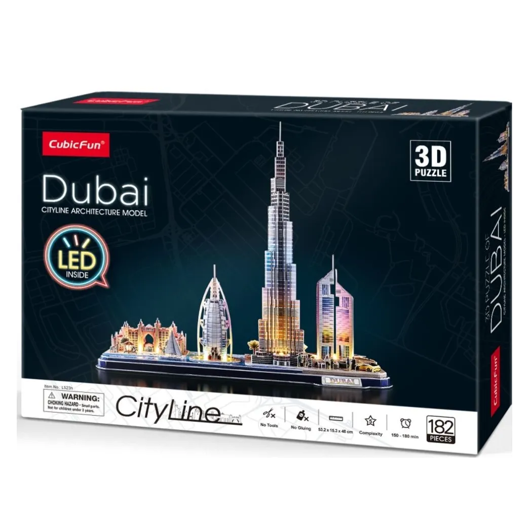 Cubic Fun Puzzle 3D LED Dubaj