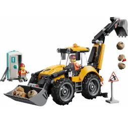 LEGO Klocki City 60480 Żółta koparko-ładowarka