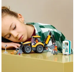 LEGO Klocki City 60480 Żółta koparko-ładowarka