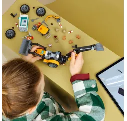 LEGO Klocki City 60480 Żółta koparko-ładowarka