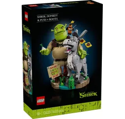 LEGO Klocki Shrek 72423 Shrek, Osioł i Kot w butach