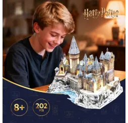 Cubic Fun Puzzle 3D - Harry Potter Zamek Hogwart w śniegu LED