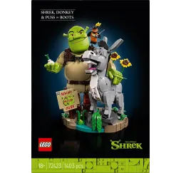 LEGO Klocki Shrek 72423 Shrek, Osioł i Kot w butach
