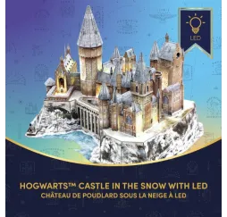 Cubic Fun Puzzle 3D - Harry Potter Zamek Hogwart w śniegu LED