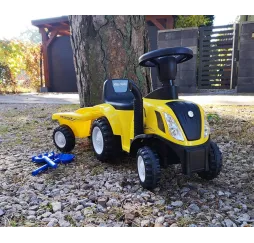 Milly Mally Jeździk Pojazd New Holland T7 Traktor żółty