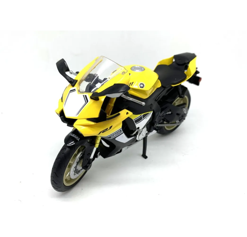 Pulio Motocykl MSZ 1/12 Yamaha YZF-R1 żółty