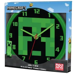 Kids Euroswan Zegar ścienny Minecraft 25 cm