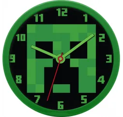 Kids Euroswan Zegar ścienny Minecraft 25 cm