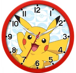 Kids Euroswan Zegar ścienny Pokemon Pikachu 25cm