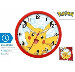 Kids Euroswan Zegar ścienny Pokemon Pikachu 25cm